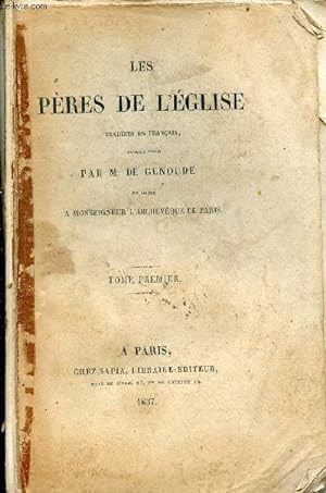 Bild des Verkufers fr Les pres de l'glise traduits en franais - Tome premier - incomplet. zum Verkauf von Le-Livre