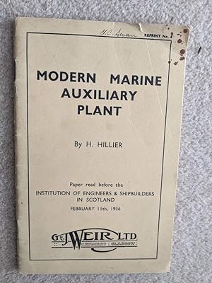 modern marine auxiliary plant engineers shipbuilders