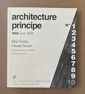 Image du vendeur pour Architecture Principe, 1966 and 1996 mis en vente par Fahrenheit's Books