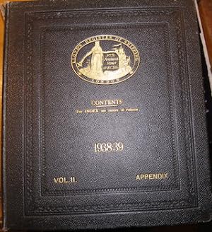 Lloyd's Register Of Shipping. Volume II. 1938-39. Appendix.