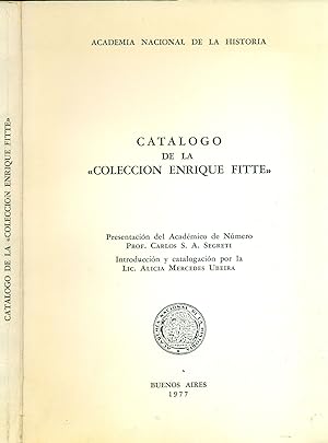 CATÁLOGO DE LA "COLECCIÓN ENRIQUE FITTE"