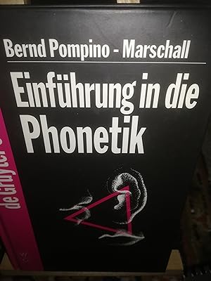 Bild des Verkufers fr Einfhrung in die Phonetik zum Verkauf von Verlag Robert Richter