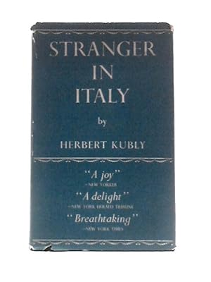 Image du vendeur pour Stranger in Italy mis en vente par World of Rare Books