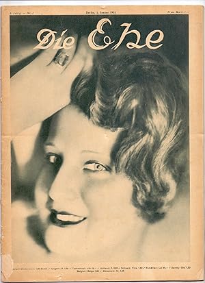 Bild des Verkufers fr Die Ehe. Monatsschrift fr Ehe, Wissenschaft, Recht und Kultur. Schriftleitung: Dr. med. [Ludwig] Levy-Lenz, 6. Jahrgang, Nr. 1 (Januar 1931). zum Verkauf von Kunze, Gernot, Versandantiquariat