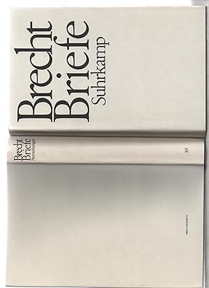 Briefe. Anmerkungen. Bertolt Brecht. Hrsg. u. kommentiert von Günter Glaeser