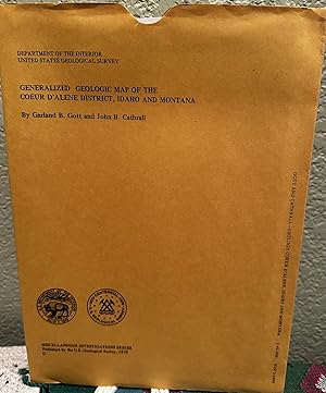 Bild des Verkufers fr Generalized Geologic Map of the Coeur D'Alene District, Idaho and Montana: Miscellaneous Investigations Series Map I-1090 zum Verkauf von Crossroads Books