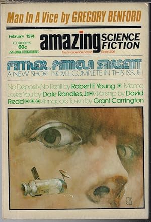 Imagen del vendedor de AMAZING Science Fiction: February, Feb. 1974 a la venta por Books from the Crypt