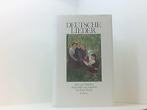 Bild des Verkufers fr Deutsche Lieder - Texte und Melodien - Ausgewhlt und eingeleitet von Ernst Klusen zum Verkauf von Book Broker