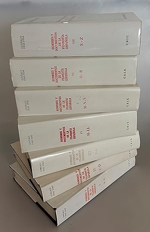 Hombres y documentos de la filosofia espanola [7-vols-set, =A-Z, complete.