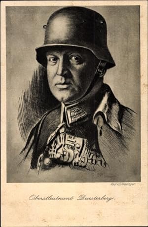 Künstler Ansichtskarte / Postkarte Hiesinger, D., Oberstleutnant Theodor Duesterberg, Vorsitzende...