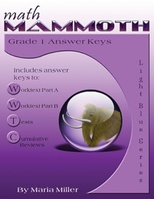 Seller image for Math Mammoth Grade 1 Answer Keys by Miller, Maria [Paperback ] for sale by booksXpress