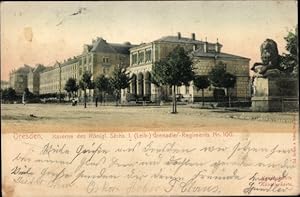 Immagine del venditore per Ansichtskarte / Postkarte Dresden Neustadt, Kaserne Knigl. Schs. I. Leib Grenadier Regiment No. 100 venduto da akpool GmbH