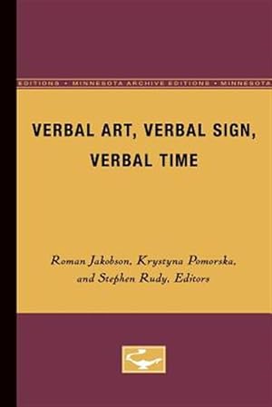 Bild des Verkufers fr Verbal Art, Verbal Sign, Verbal Time zum Verkauf von GreatBookPrices