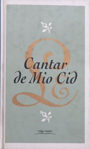 Imagen del vendedor de Cantar de mo Cid a la venta por Librera Alonso Quijano