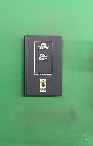 Imagen del vendedor de Crtica literaria a la venta por Librera Alonso Quijano