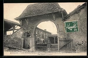 Carte postale Bourgoin, Vieille Ferme de Montquin à Maubec