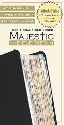 Bild des Verkufers fr Majestic Traditional Gold Bible Tabs Mini (Novelty) zum Verkauf von Grand Eagle Retail