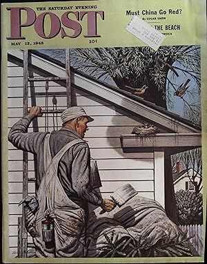 Seller image for The Saturday Evening Post May 12, 1945 Edgar Snow 'Must China Go Red' for sale by AcornBooksNH