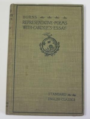 Seller image for Representative Poems of Robert Burns with Carlyle's essay on Burns for sale by Reflection Publications