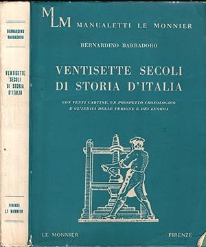 Immagine del venditore per VENTISETTE SECOLI DI STORIA D'ITALIA venduto da iolibrocarmine