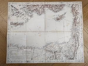 General-Karte von Europa in 25 Blättern / Blatt XXIV: Kreta, Zypern, griechische Inseln, Palästin...