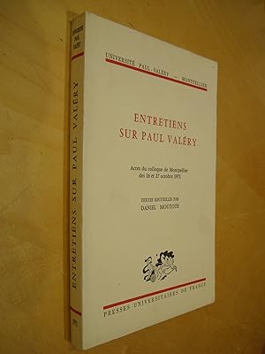 Image du vendeur pour ENTRETIENS SUR PAUL VALERY mis en vente par Au Coeur  l'Ouvrage