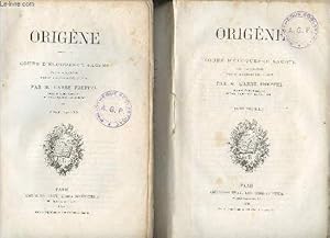 Bild des Verkufers fr Origne - cours d'loquence sacre fait  la Sorbonne pendant les annes 1866 et 1867 - En 2 tomes (2 volumes) - Tome 1 + Tome 2. zum Verkauf von Le-Livre