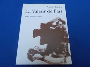 Seller image for La Valeur de l'Art for sale by Emmanuelle Morin