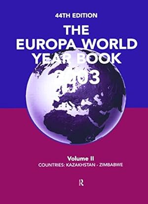 Seller image for Europa World Year Book V2 2003 for sale by WeBuyBooks