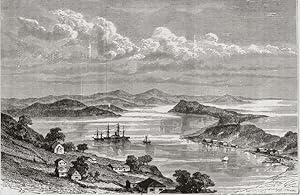 Bay of the Golden Horn in Asiatic Russia,Antique Historical Print