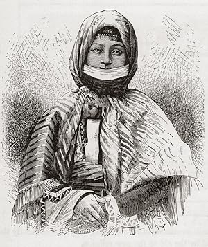 Armenian Woman Type in Asiatic Russia,Antique Historical Print
