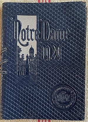 1929 Notre Dame Annual Commencement Program. Leather bound