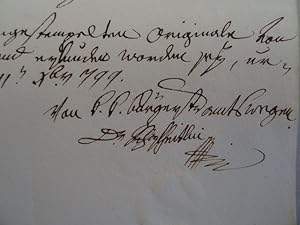 Copia einer Bestätigung des Erblehens für Joseph Präg von Vorderreute. Datiert 'Tettnang den 29. ...
