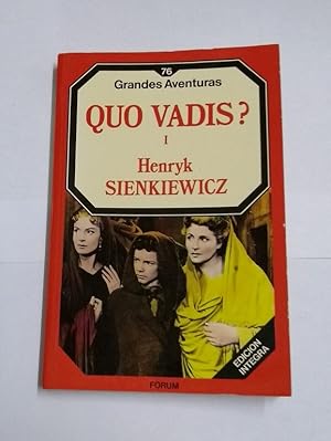 Imagen del vendedor de Quo Vadis? I a la venta por Libros Ambig