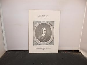 Edward Young Poet of the Night Thoughts (1688-1765) : Catalogue of an exhibition at the Bodleian ...