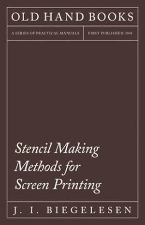 Seller image for Stencil Making Methods for Printing [Soft Cover ] for sale by booksXpress