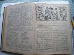 Image du vendeur pour Daheim. Ein deutsches Familienblatt mit Illustrationen. XIV. Jahrgang 1878 Nr.30-52 und XV. Jahrgang 1879 Nr. 1-26 in einem Band. mis en vente par Ostritzer Antiquariat