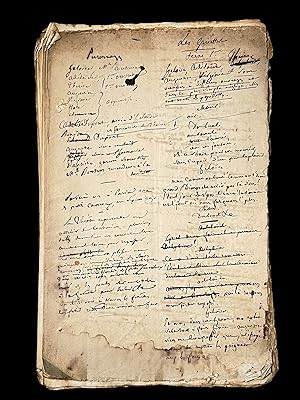 Original Manuscript "Les Couturières"