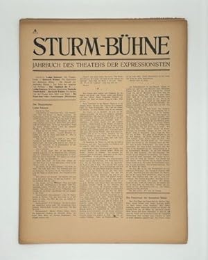 Sturm-Bühne. Jahrbuch des Theaters der Expressionisten. (Herausgeber Herwarth Walden). Folgen 1-8...
