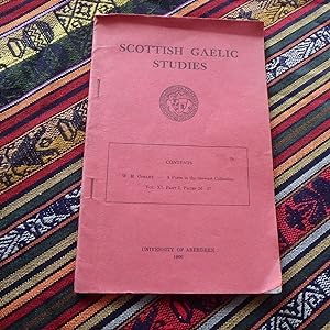 Scottish Gaelic Studies - A Poem in the Stewart Collection - an offprint from Vol. XI Pt.I Decemb...