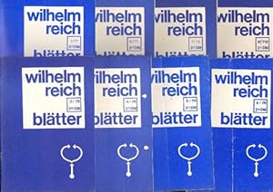 Wilhelm Reich Blätter. Acht Hefte. Mit schematischen Abbildungen. Hrsg. von Bernd Laska.