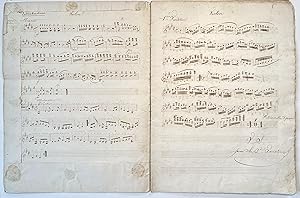Musical manuscript for violin