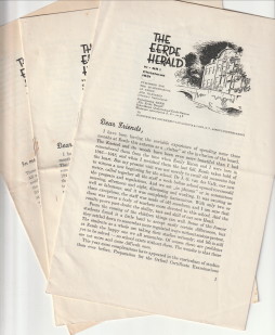 The Eerde Herald. Published for the Quakerschool at Eerde and the Eerde association. 6 Different ...
