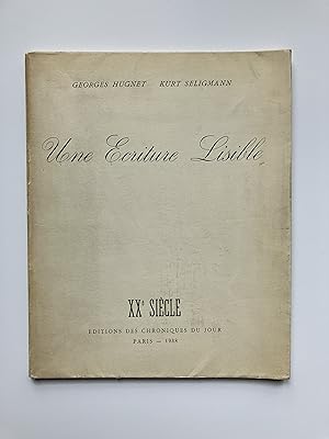 Seller image for Une Ecriture Lisible [ ENVOI de l' Auteur et DESSIN de l' Illustrateur ] for sale by Pascal Coudert