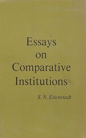 Bild des Verkufers fr Essays on comparative institutions zum Verkauf von WeBuyBooks