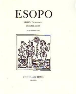 Imagen del vendedor de Esopo. Revista trimestral de Bibliofilia. Nmero 2 - Enero 1991 a la venta por LIBRERA OESTE