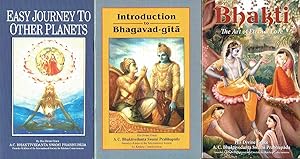 Bild des Verkufers fr 3 Titles : Easy Journey to Other Planets; Bhakti The Art of Eternal Love; Introduction to Bhagavad-gita zum Verkauf von Godley Books
