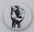 Raised Fist, Black Power Pinback