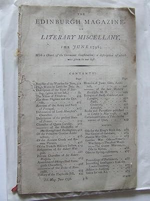 Bild des Verkufers fr The Edinburgh Magazine, or literary miscellany, for June 1798. zum Verkauf von McLaren Books Ltd., ABA(associate), PBFA