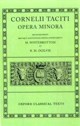 Bild des Verkufers fr Tacitus Opera Minora (Oxford Classical Texts) zum Verkauf von WeBuyBooks